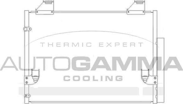 Autogamma 105357 - Condensateur, climatisation droxauto.com