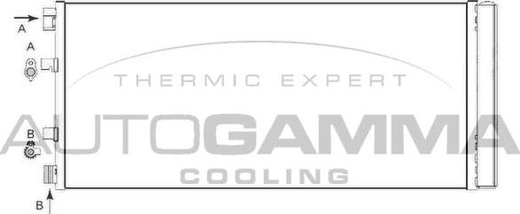 Autogamma 105714 - Condensateur, climatisation droxauto.com