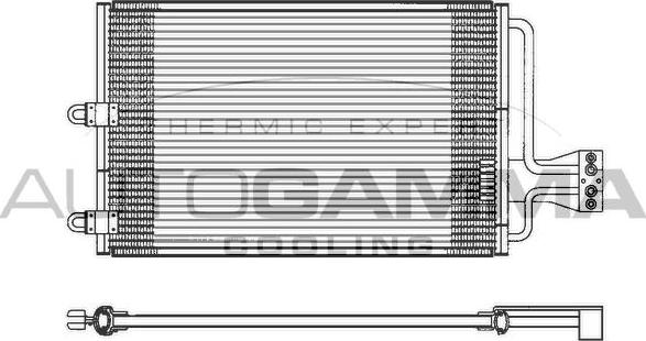 Autogamma 101582 - Condensateur, climatisation droxauto.com
