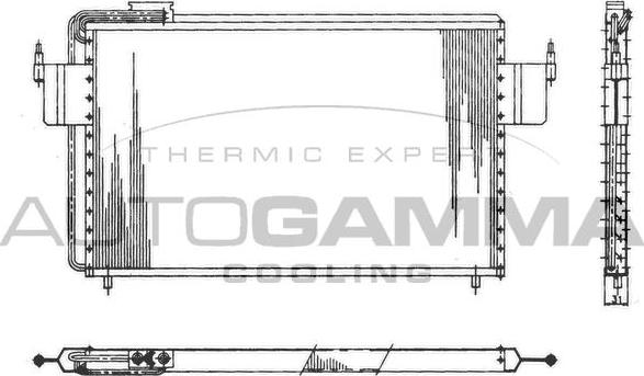 Autogamma 101843 - Condensateur, climatisation droxauto.com