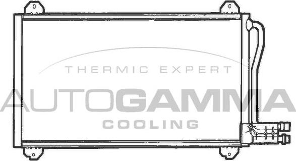 Autogamma 101834 - Condensateur, climatisation droxauto.com