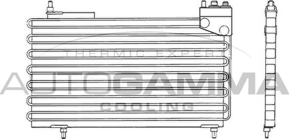 Autogamma 101837 - Condensateur, climatisation droxauto.com