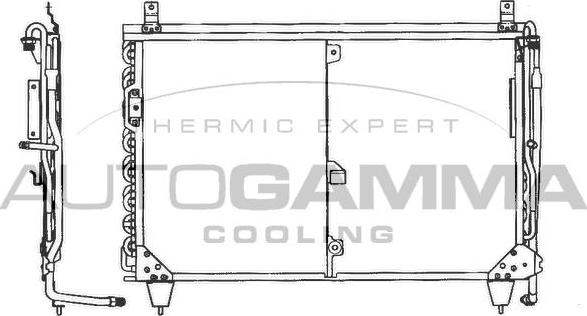 Autogamma 101704 - Condensateur, climatisation droxauto.com