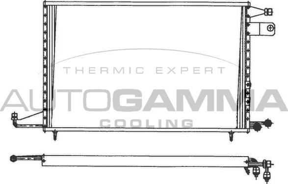 Autogamma 101718 - Condensateur, climatisation droxauto.com