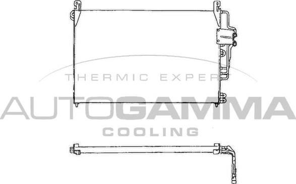 Autogamma 101712 - Condensateur, climatisation droxauto.com
