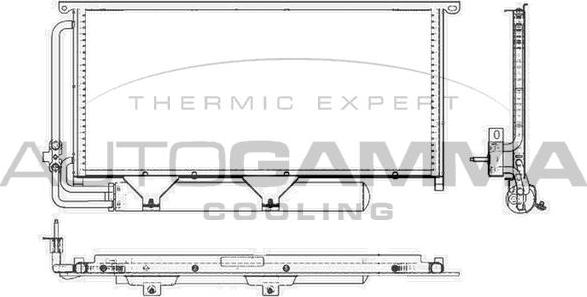 Autogamma 103984 - Condensateur, climatisation droxauto.com