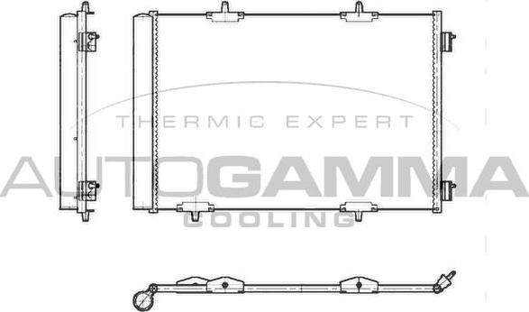 Autogamma 103972 - Condensateur, climatisation droxauto.com