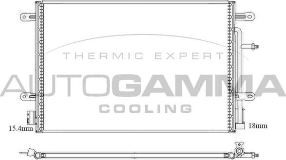 Autogamma 103826 - Condensateur, climatisation droxauto.com