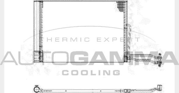 Autogamma 103725 - Condensateur, climatisation droxauto.com