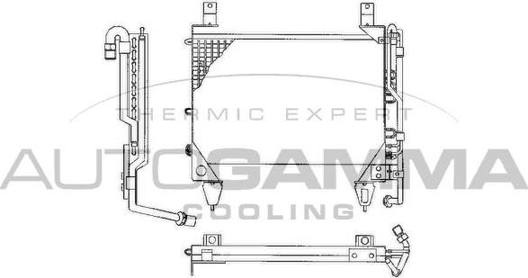 Autogamma 102693 - Condensateur, climatisation droxauto.com