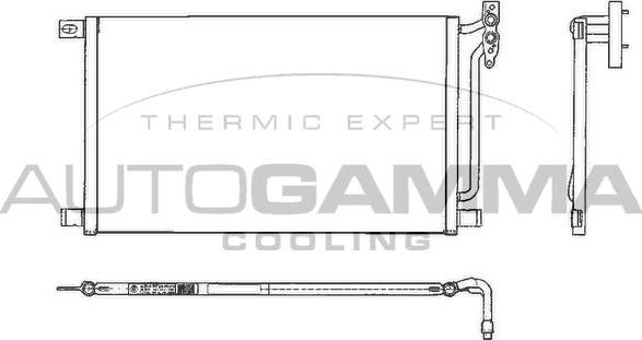 Autogamma 102605 - Condensateur, climatisation droxauto.com