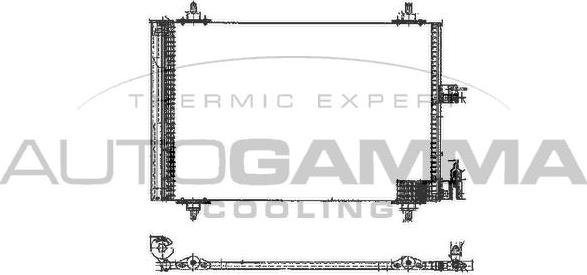 Autogamma 102627 - Condensateur, climatisation droxauto.com