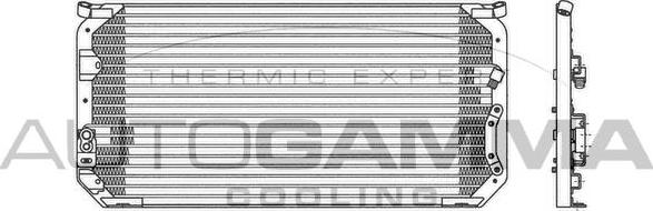 Autogamma 102800 - Condensateur, climatisation droxauto.com