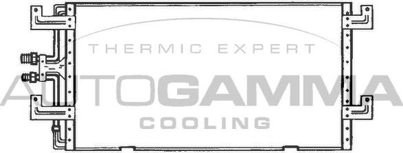 Autogamma 102824 - Condensateur, climatisation droxauto.com