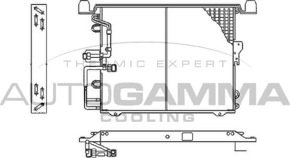 Autogamma 102706 - Condensateur, climatisation droxauto.com