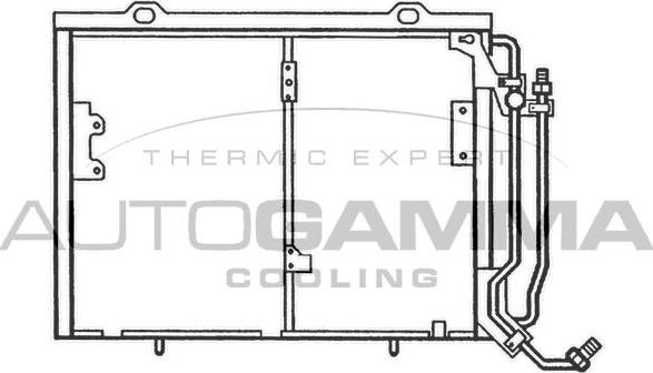 Autogamma 102700 - Condensateur, climatisation droxauto.com