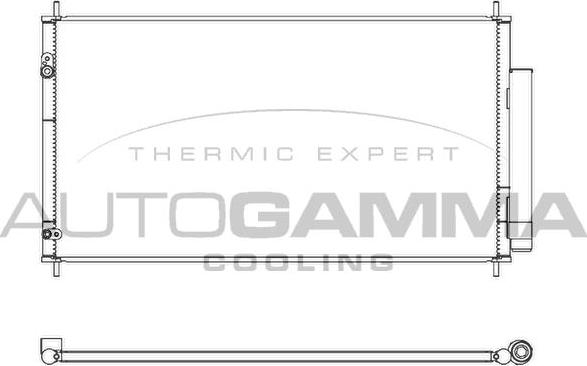 Autogamma 107443 - Condensateur, climatisation droxauto.com