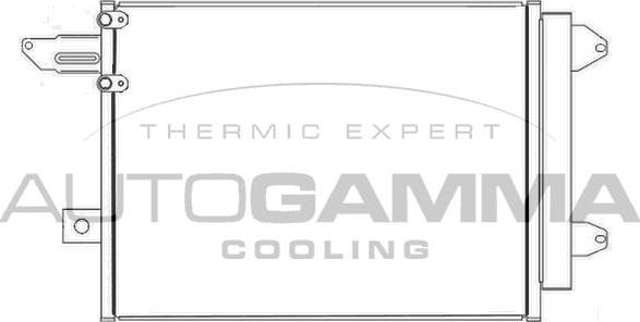 Autogamma 107418 - Condensateur, climatisation droxauto.com