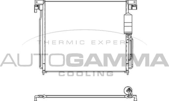 Autogamma 107431 - Condensateur, climatisation droxauto.com