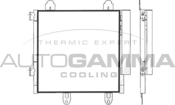 Autogamma 107695 - Condensateur, climatisation droxauto.com