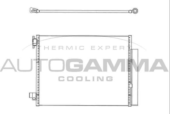 Autogamma 107145 - Condensateur, climatisation droxauto.com