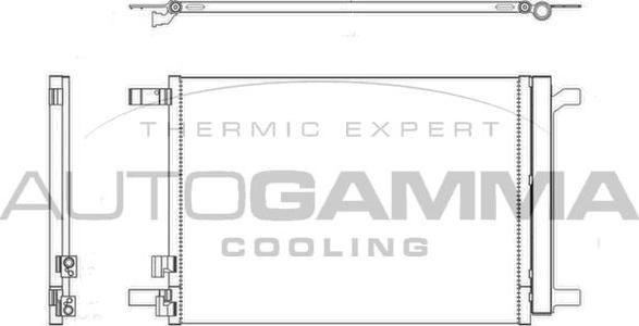 Autogamma 107140 - Condensateur, climatisation droxauto.com
