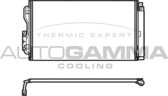 Autogamma 107157 - Condensateur, climatisation droxauto.com