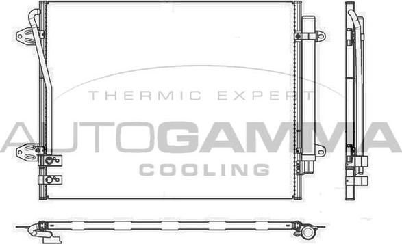Autogamma 107297 - Condensateur, climatisation droxauto.com
