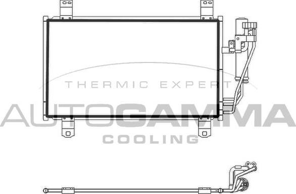 Autogamma 107788 - Condensateur, climatisation droxauto.com