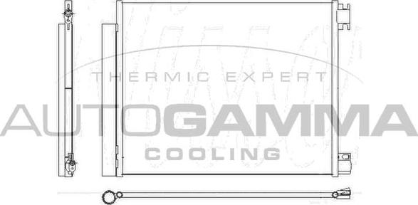 Autogamma 110007 - Condensateur, climatisation droxauto.com
