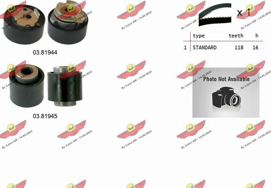 Autokit 04.5496 - Kit de distribution droxauto.com