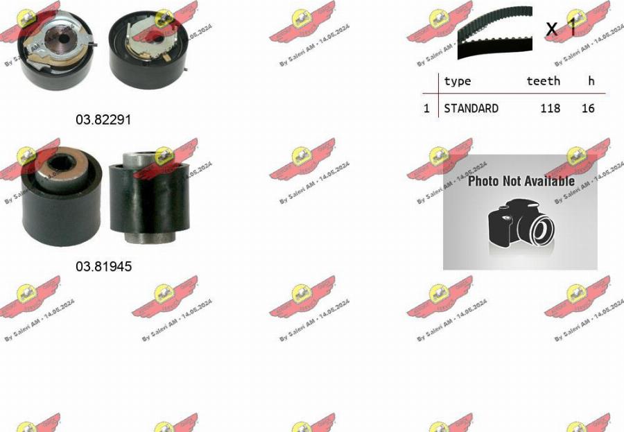 Autokit 04.5498 - Kit de distribution droxauto.com