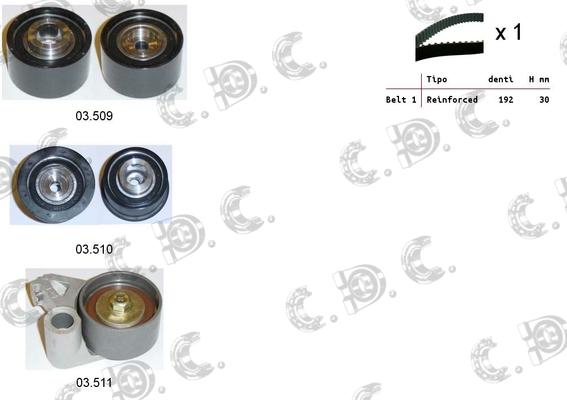 Autokit 04.5451 - Kit de distribution droxauto.com