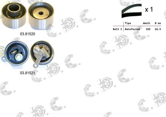 Autokit 04.5409 - Kit de distribution droxauto.com