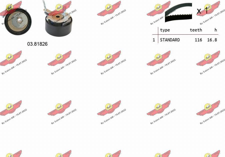 Autokit 04.5484 - Kit de distribution droxauto.com