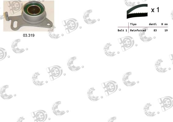 Autokit 04.5432 - Kit de distribution droxauto.com