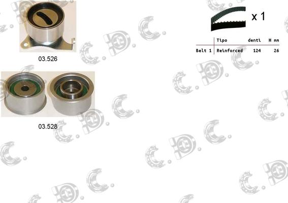 Autokit 04.5422 - Kit de distribution droxauto.com