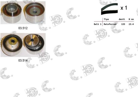 Autokit 04.5398 - Kit de distribution droxauto.com