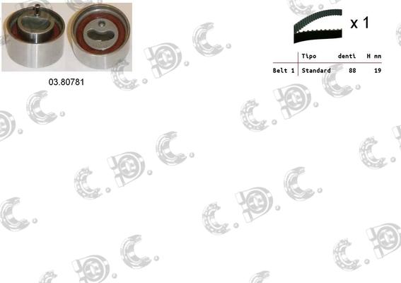 Autokit 04.5342 - Kit de distribution droxauto.com