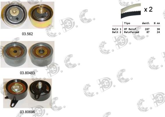 Autokit 04.5362 - Kit de distribution droxauto.com