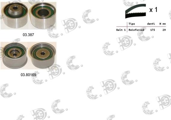 Autokit 04.5384 - Kit de distribution droxauto.com