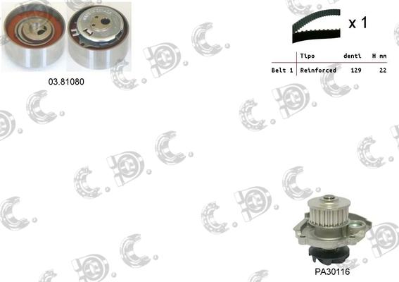 Autokit 04.5251PA - Pompe à eau + kit de courroie de distribution droxauto.com