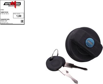 Automega 140011910 - Bouchon, réservoir de carburant droxauto.com