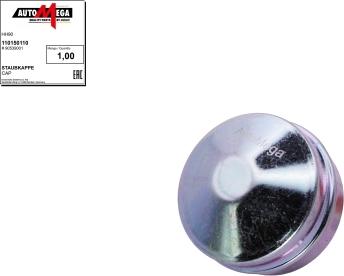 Automega 110150110 - Bonnette / tête / bout, roulement de roue droxauto.com