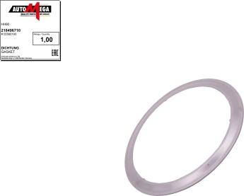 Automega 218496710 - Joint d'étanchéité, tuyau d'échappement droxauto.com