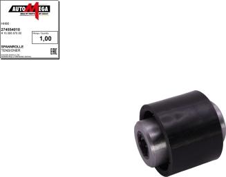 Automega 274554010 - Poulie renvoi / transmission, courroie de distribution droxauto.com