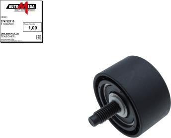 Automega 274762110 - Poulie renvoi / transmission, courroie de distribution droxauto.com