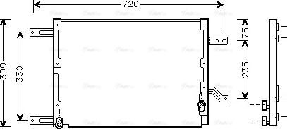 AVA AL5080 - Condensateur, climatisation droxauto.com