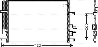 AVA ALA5097D - Condensateur, climatisation droxauto.com