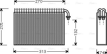 AVA AL V021 - Évaporateur climatisation droxauto.com